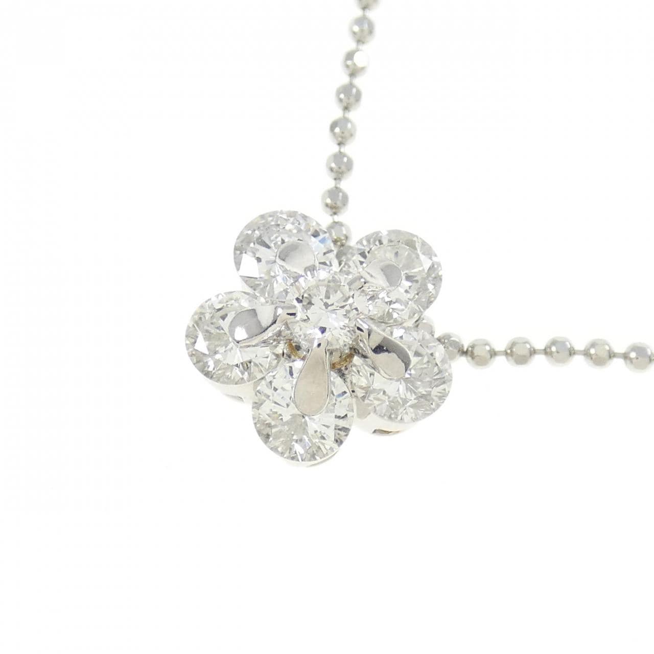 PT Flower Diamond Necklace 1.01CT