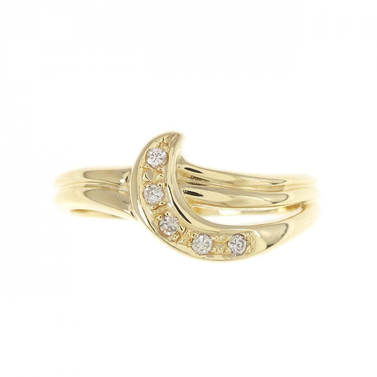 K18YG ダイヤモンド リング 0.03CT