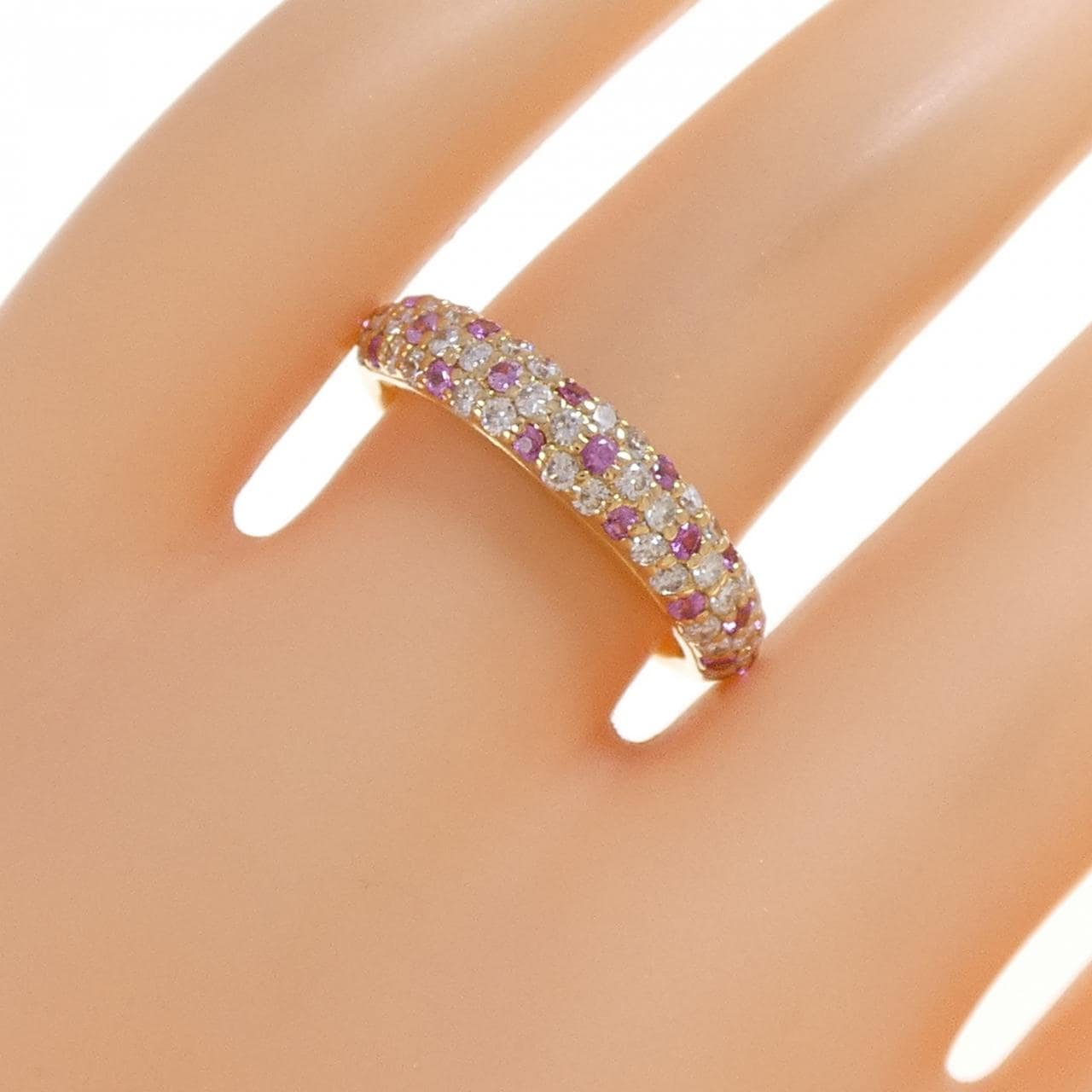 K18YG サファイヤ リング 0.30CT