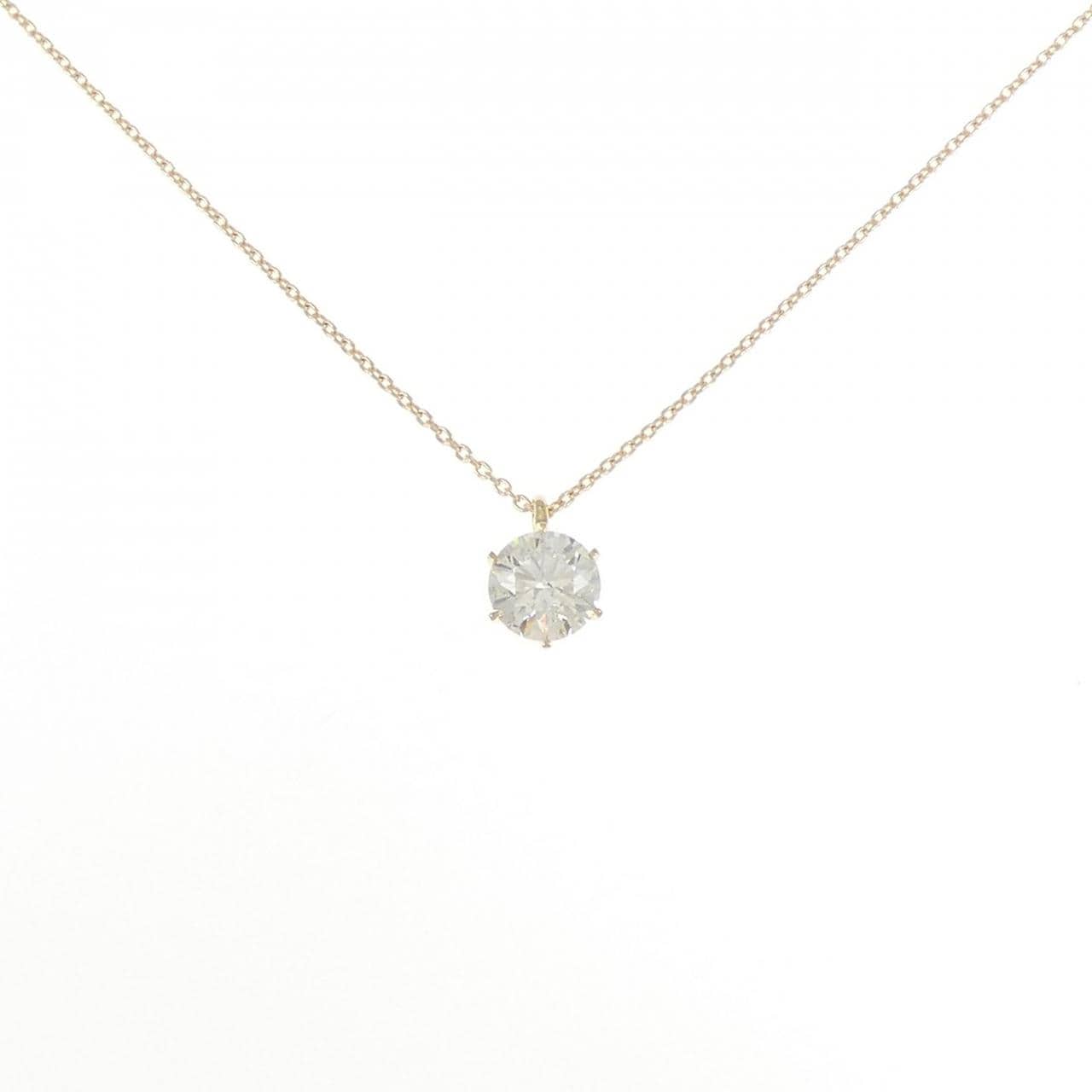 [Remake] K18YG Diamond Necklace 1.089CT VLY SI2 EXT H&amp;C