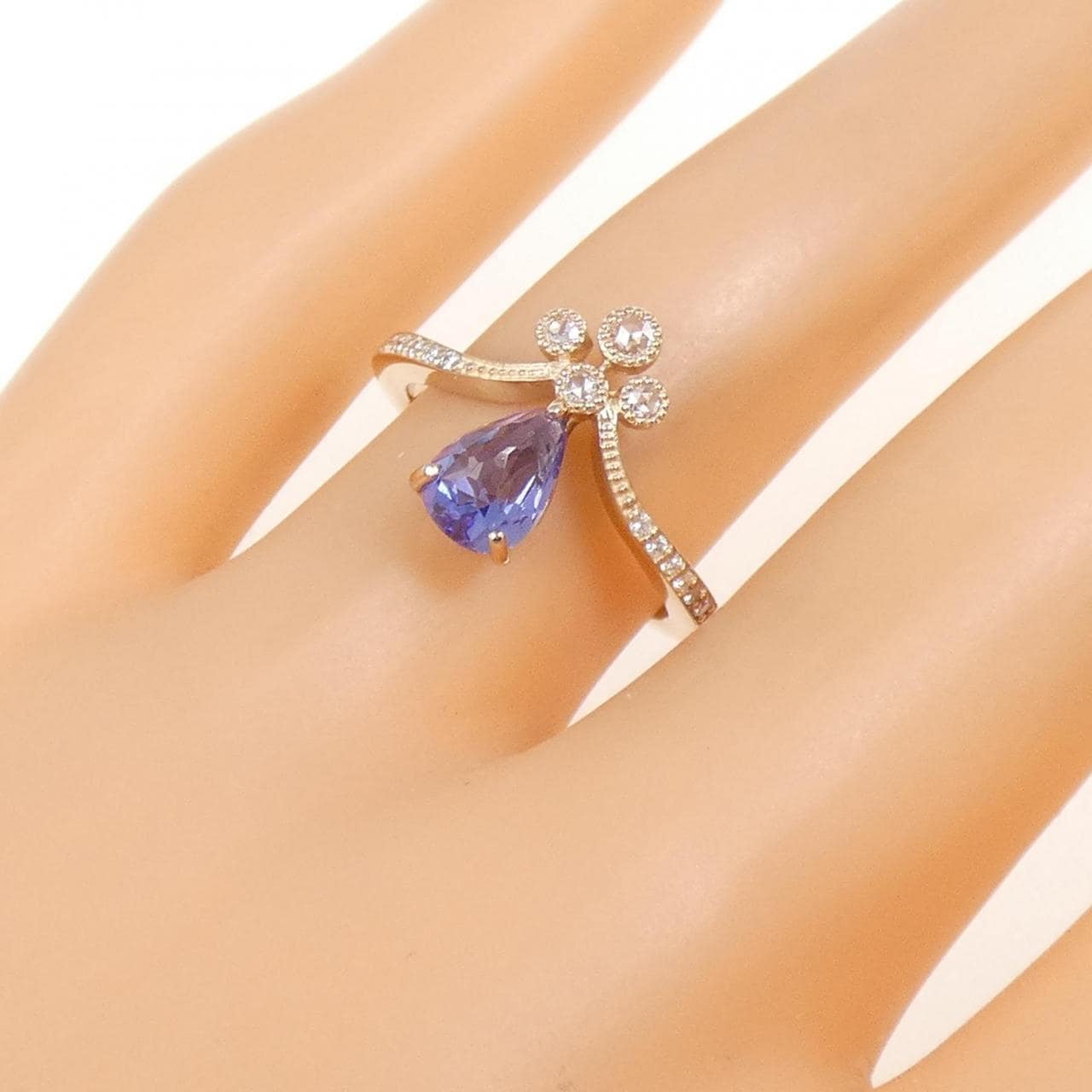 K18PG タンザナイト リング 0.93CT