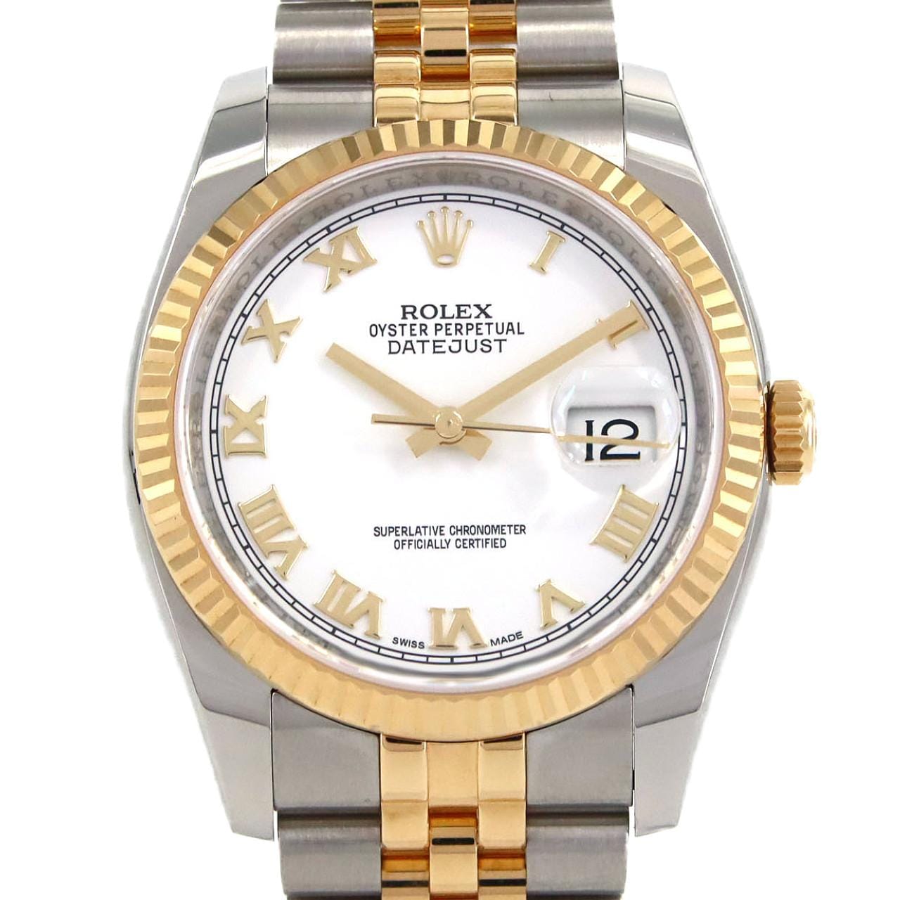 ロレックス デイトジャスト 116233 SSxYG 自動巻 ランダム番