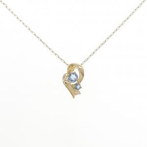 K18YG アクアマリン ネックレス