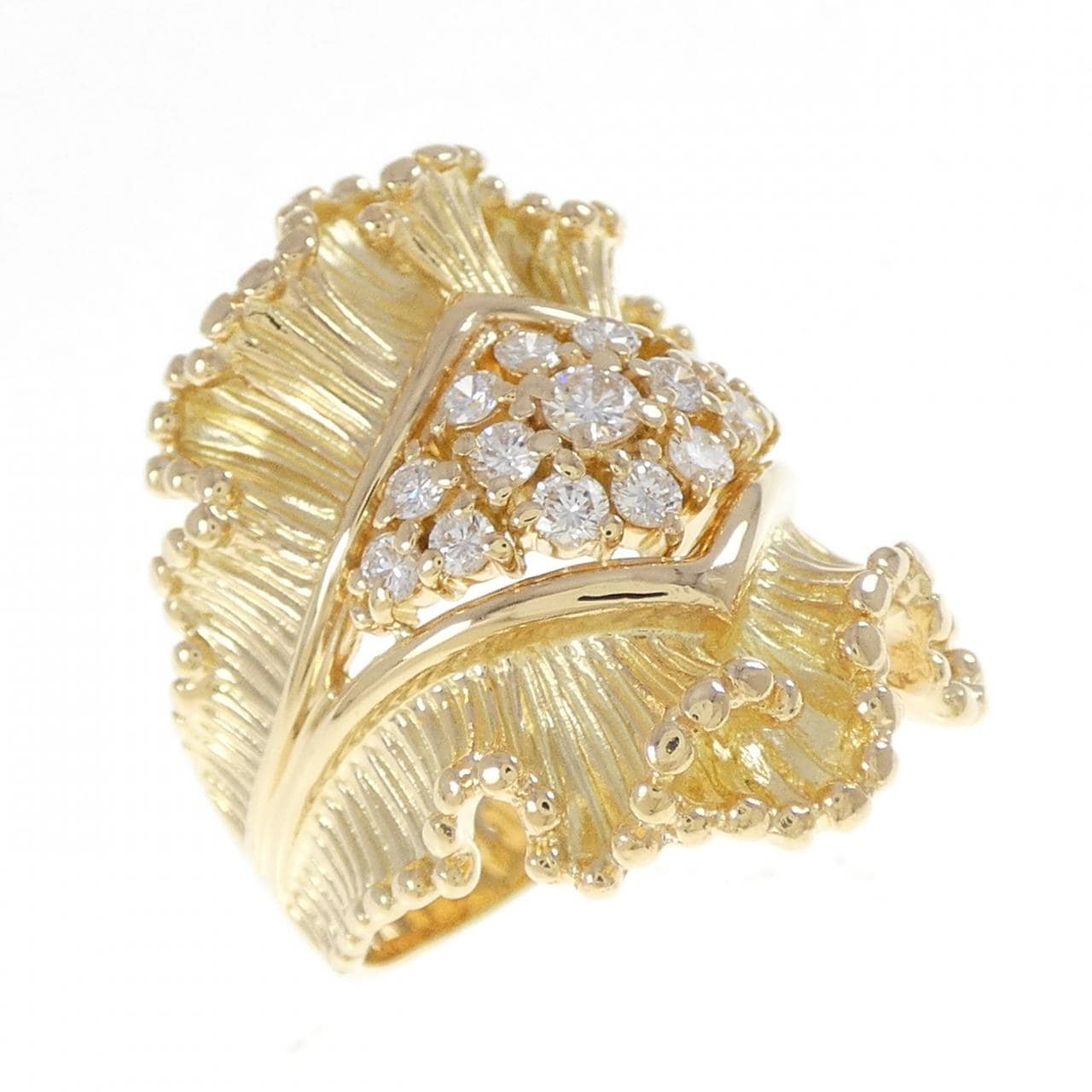 K18YG ダイヤモンド リング 0.518CT