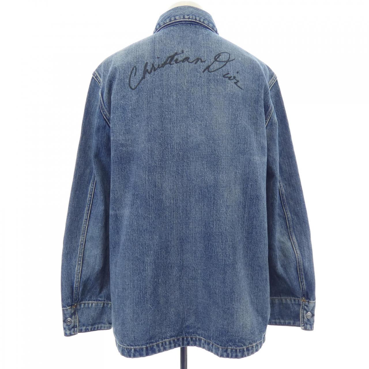 ディオール DIOR LILY OF THE VALLEY OVERSHIRT 493D493AY552 デニムジャケット