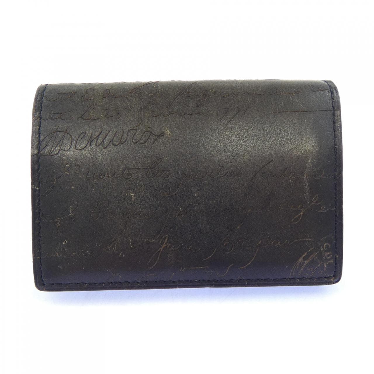 ベルルッティ Berluti インブイアスクリットレザーカードホルダー CARD CASE