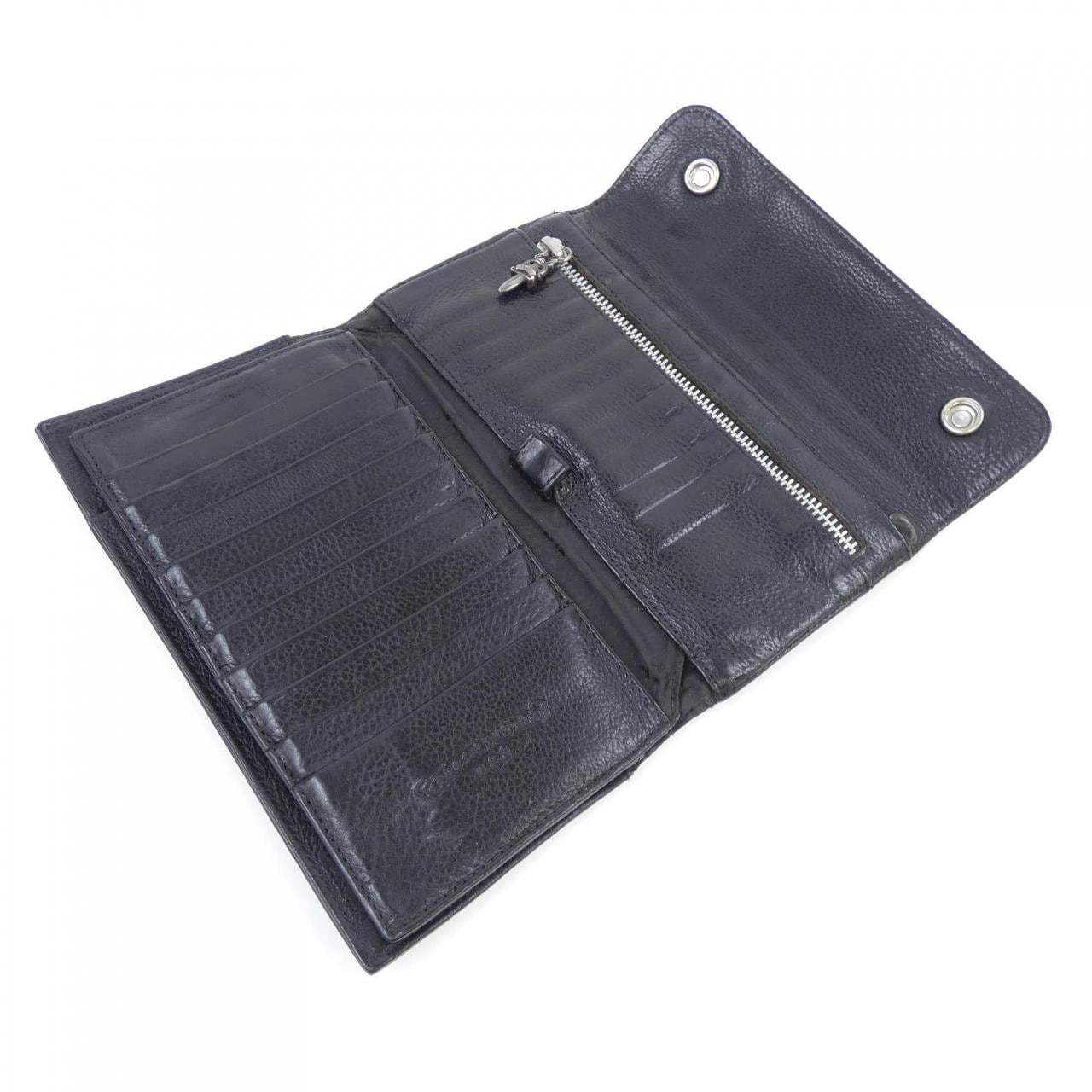 クロムハーツ CHROME HEARTS WAVE CROSS BTN 2246 304 0501 0900 WALLET
