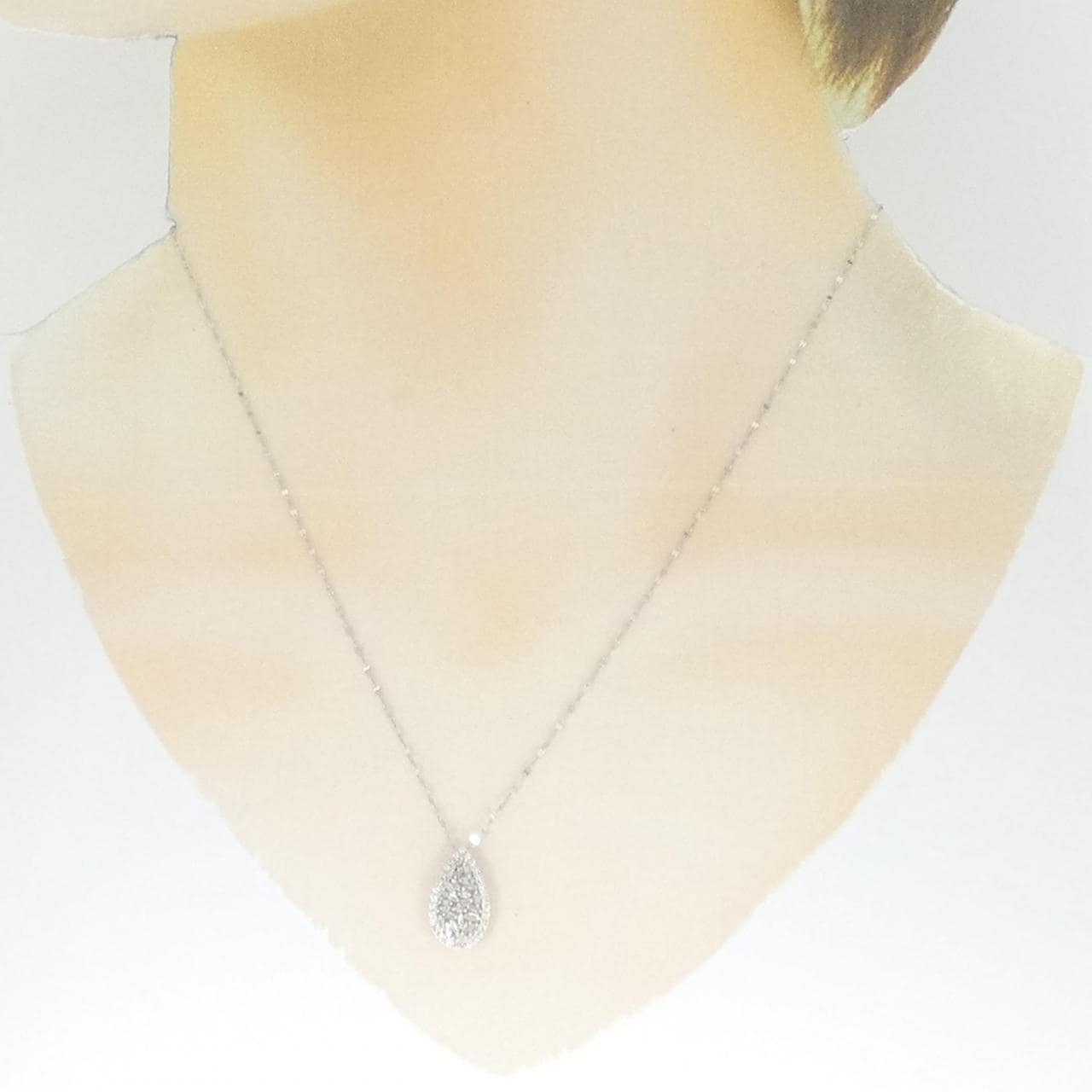 K18WG ダイヤモンド ネックレス 0.30CT