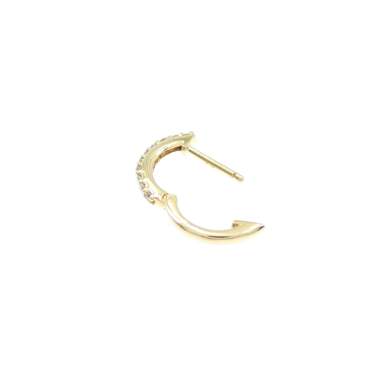 K18YG ダイヤモンド ピアス 0.07CT 片耳