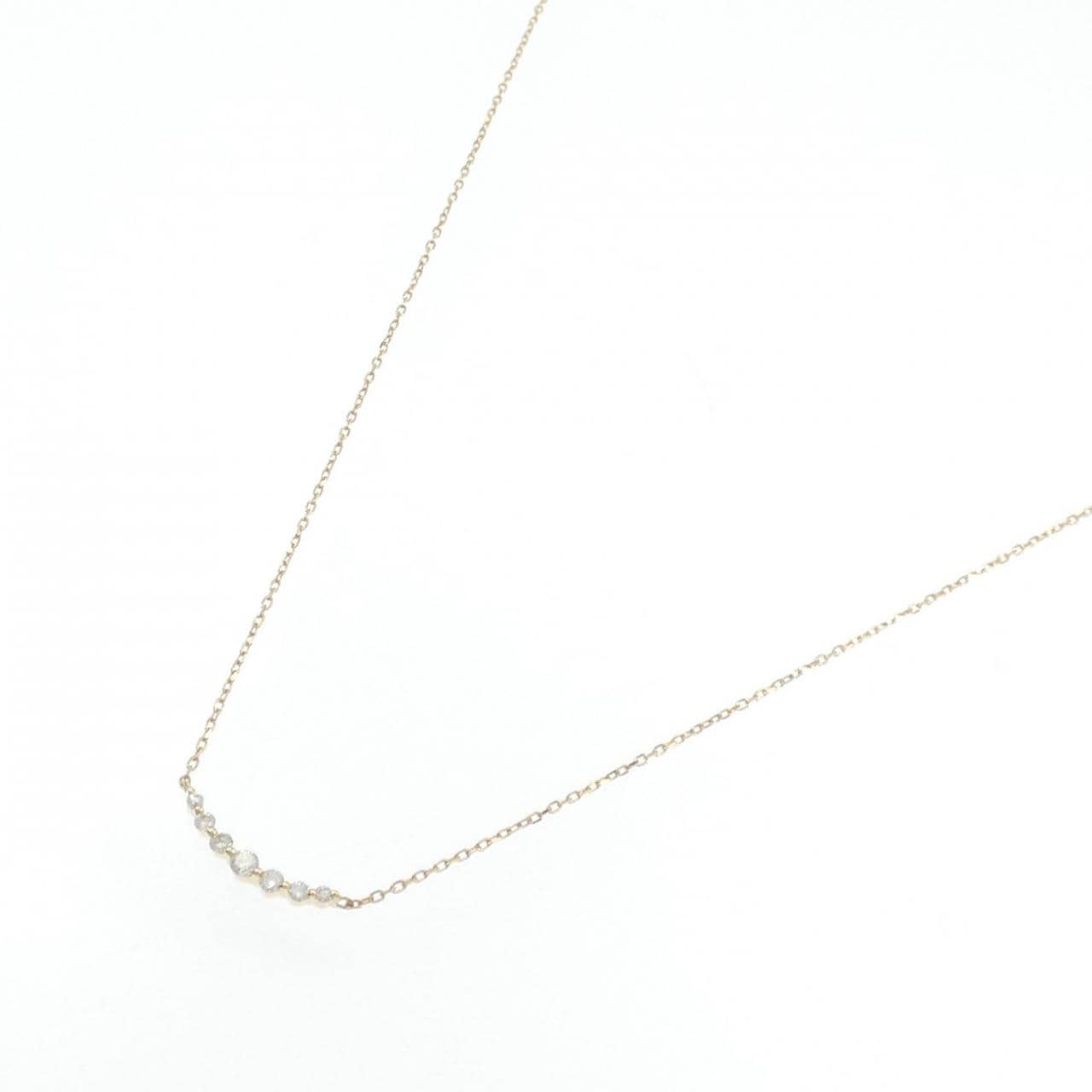 アガット ダイヤモンド ネックレス 0.1CT