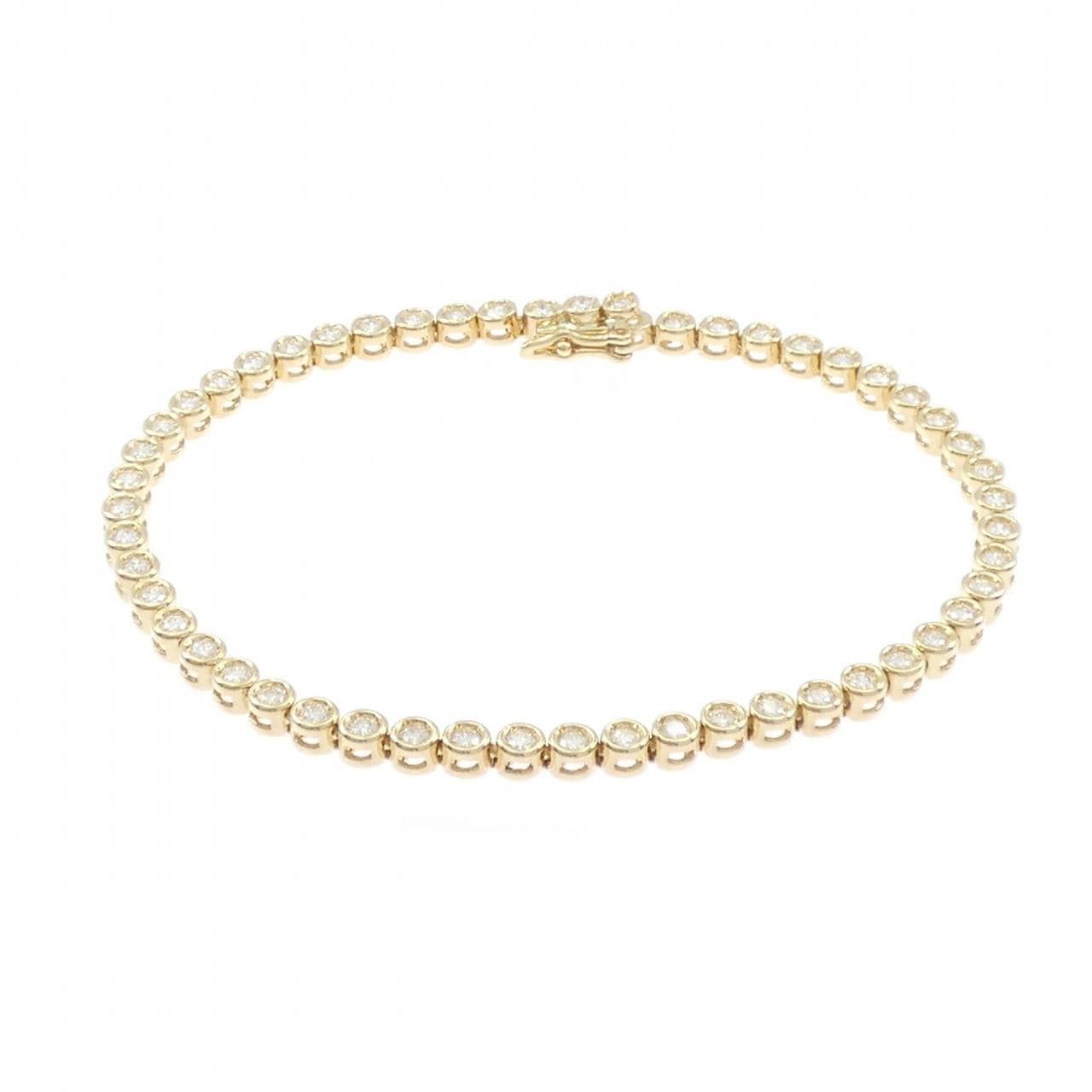 K18YG ダイヤモンド ブレスレット 1.305CT