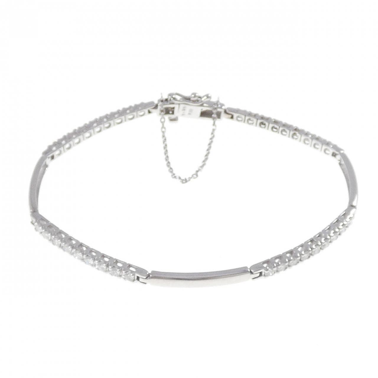 K18WG ダイヤモンド ブレスレット 1.16CT