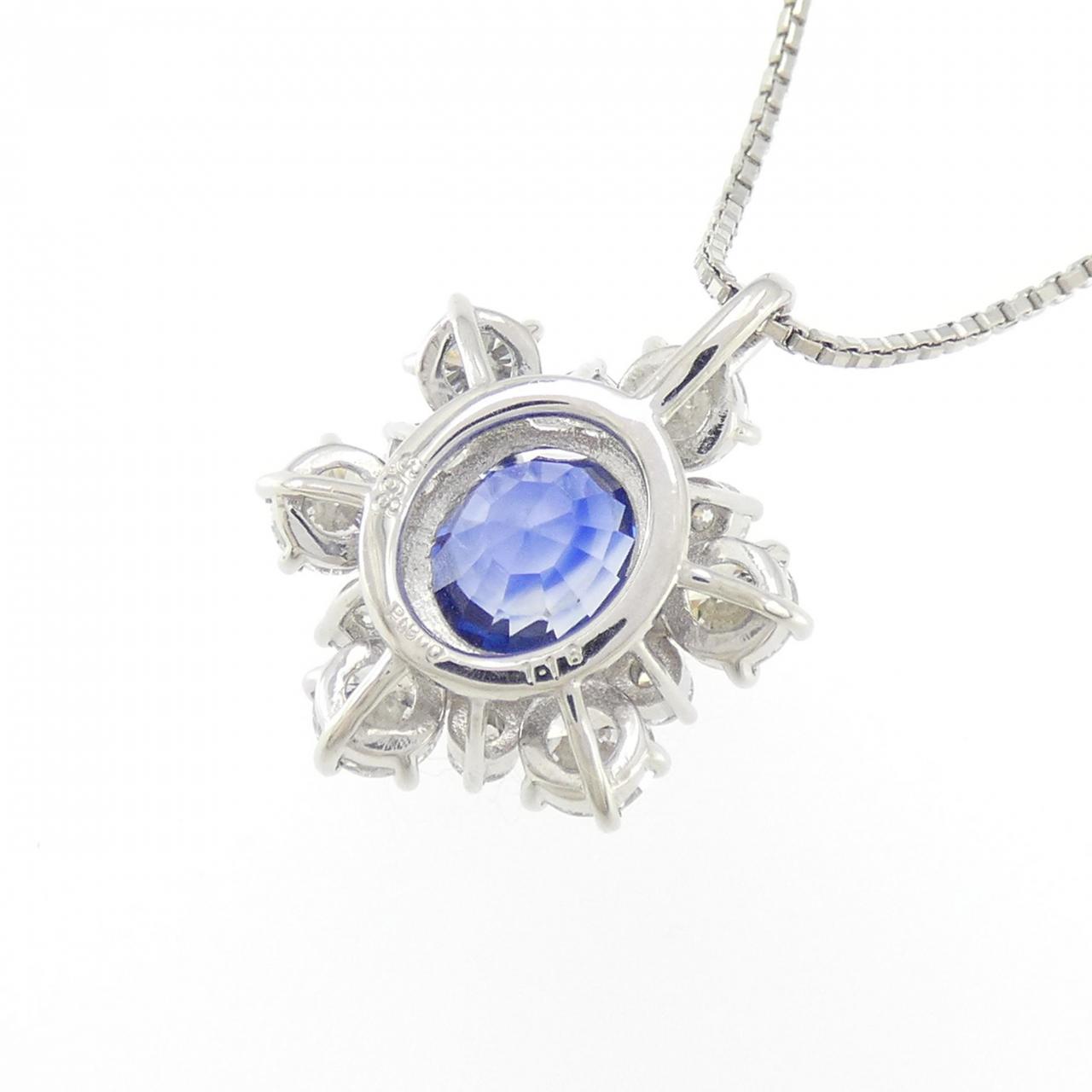 PT900/PT850 非加熱 サファイヤ ネックレス 3.68CT スリランカ産
