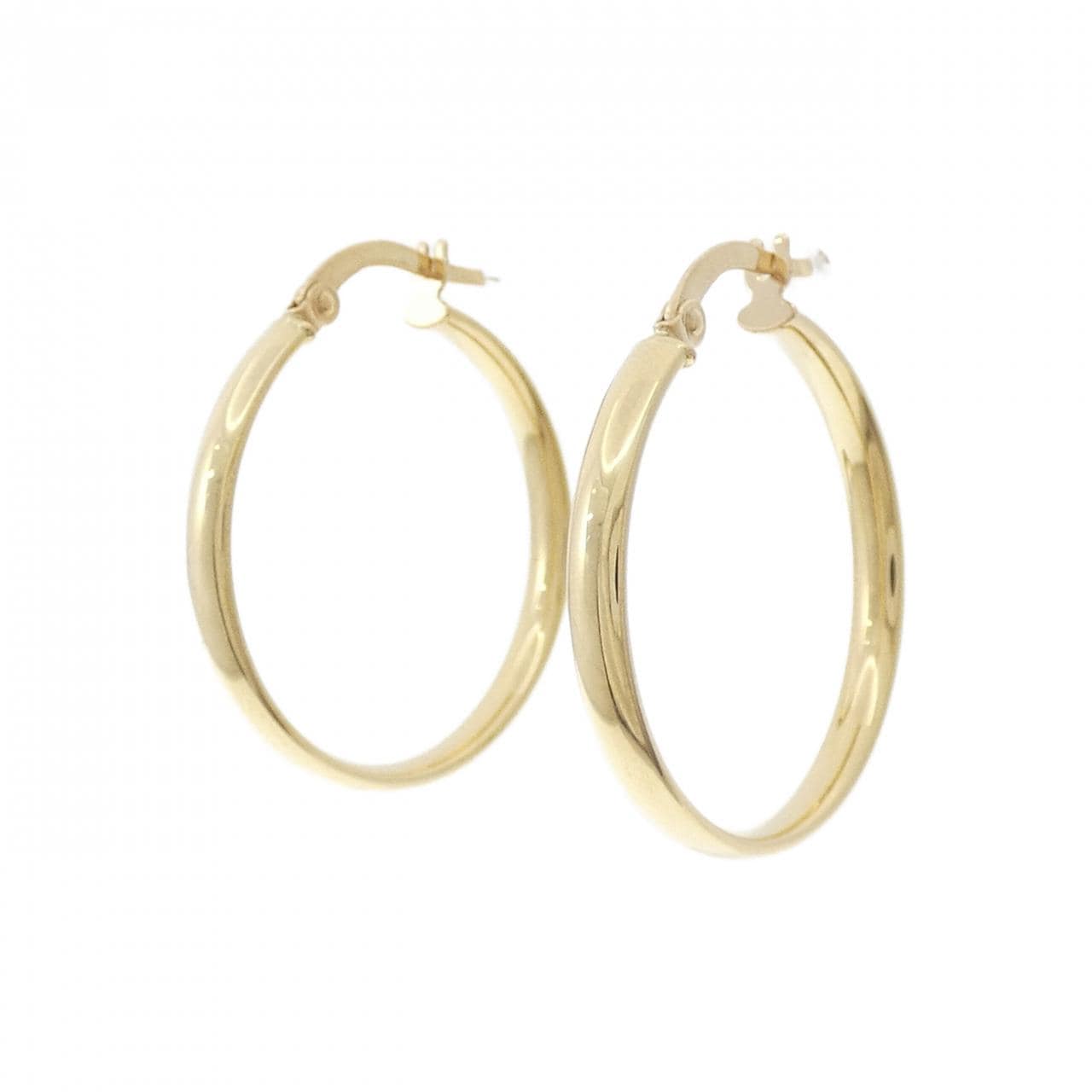 [BRAND NEW] 750YG hoop earrings
