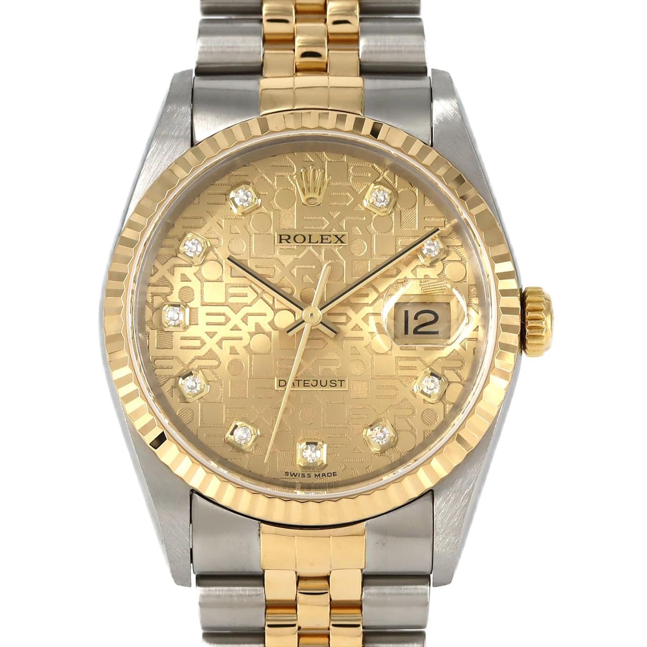 ロレックス デイトジャスト 16233G SSxYG 自動巻 Y番