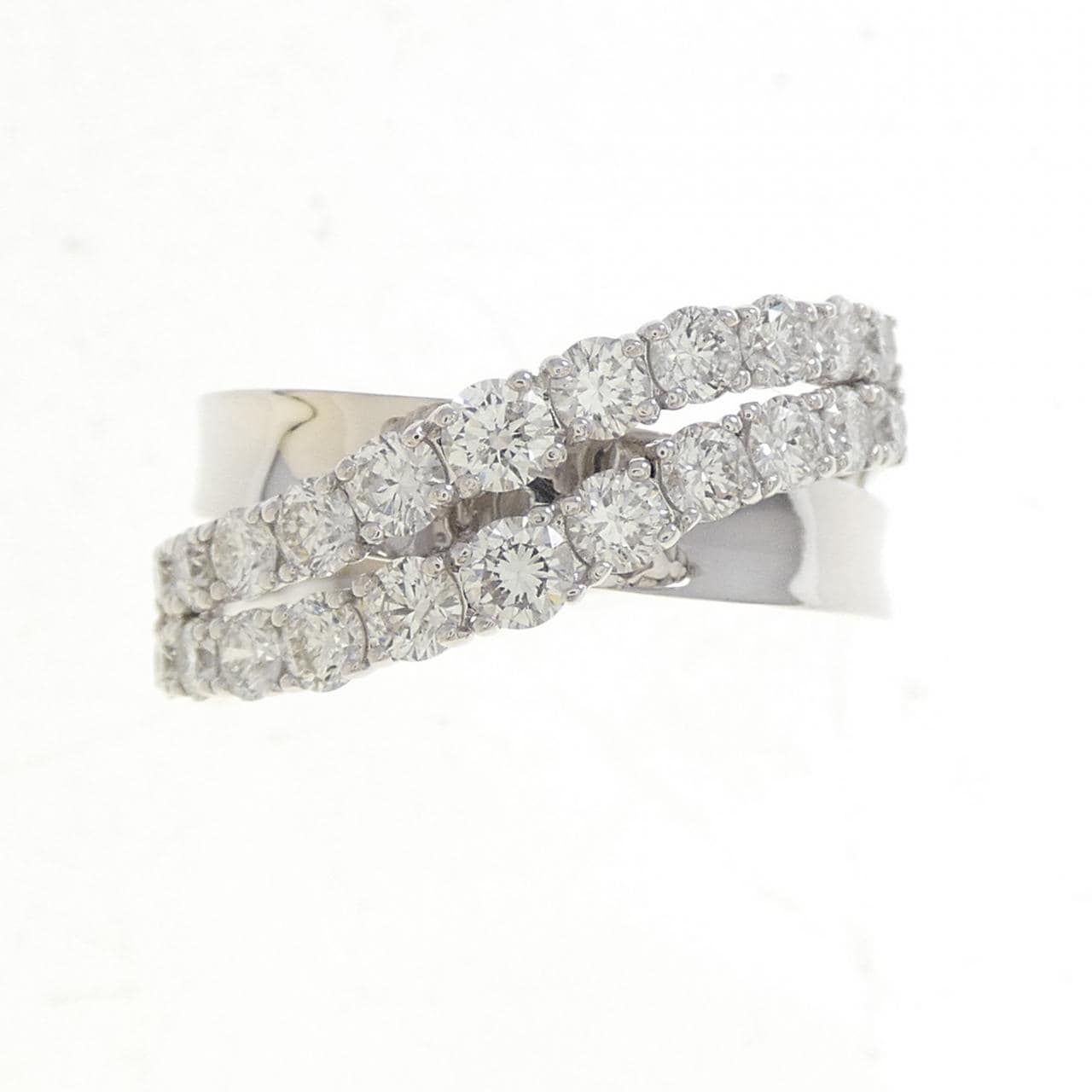 K18WG ダイヤモンド リング 1.00CT