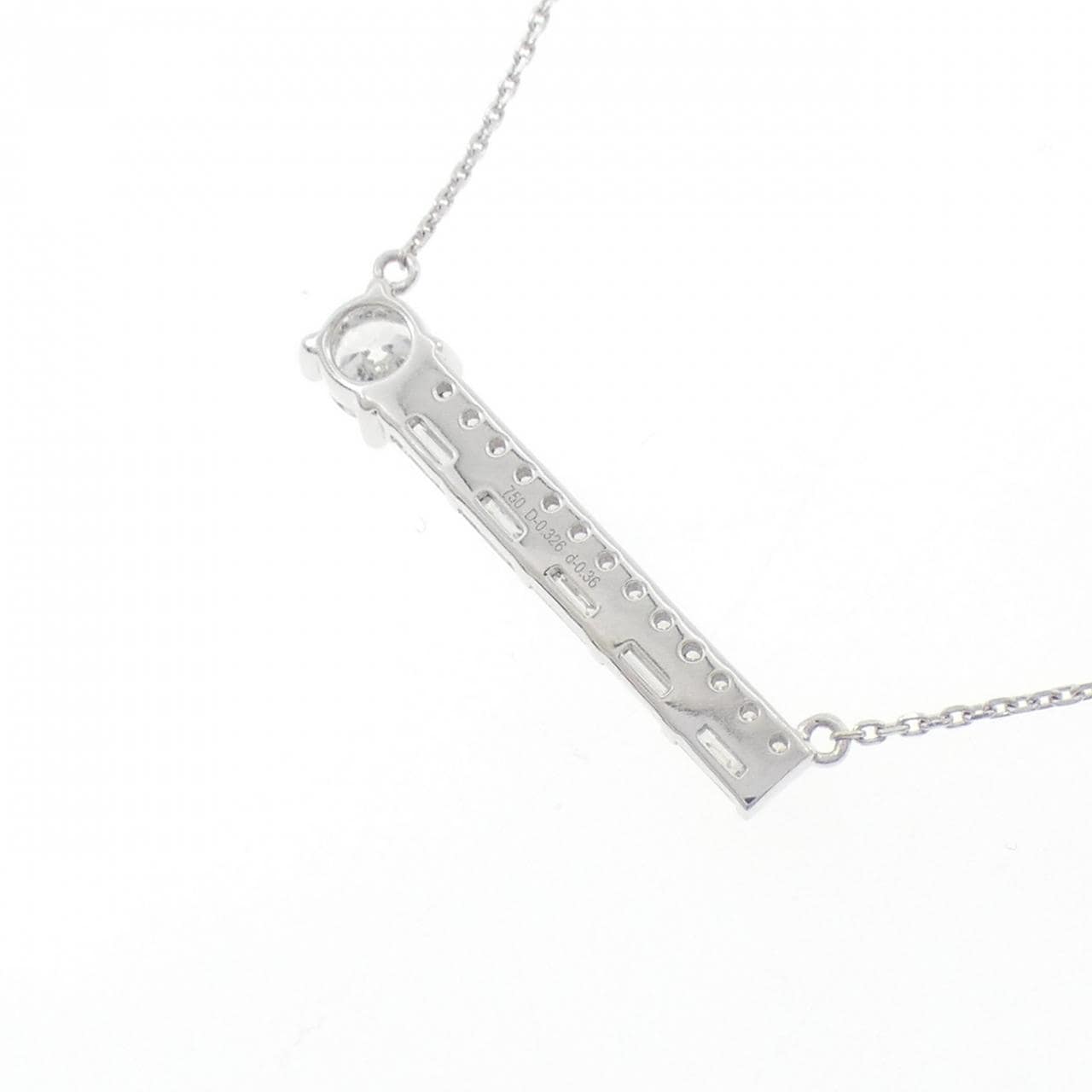 K18WG ダイヤモンド ネックレス 0.326CT D IF 3EXT