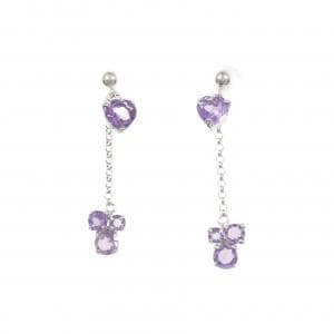 K14WG アメジスト ピアス