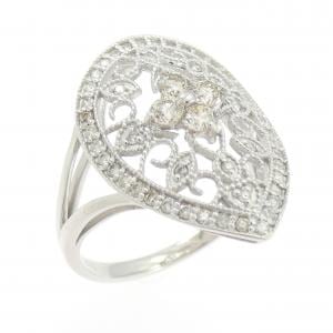 K18WG ダイヤモンド リング 0.50CT