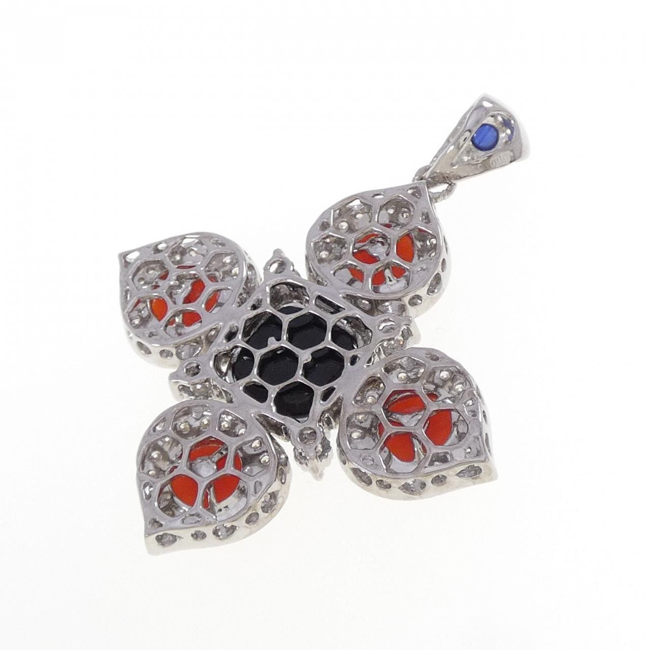 750WG カラーストーン ペンダント