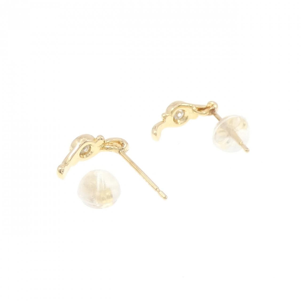 K18YG ダイヤモンド ピアス 0.06CT