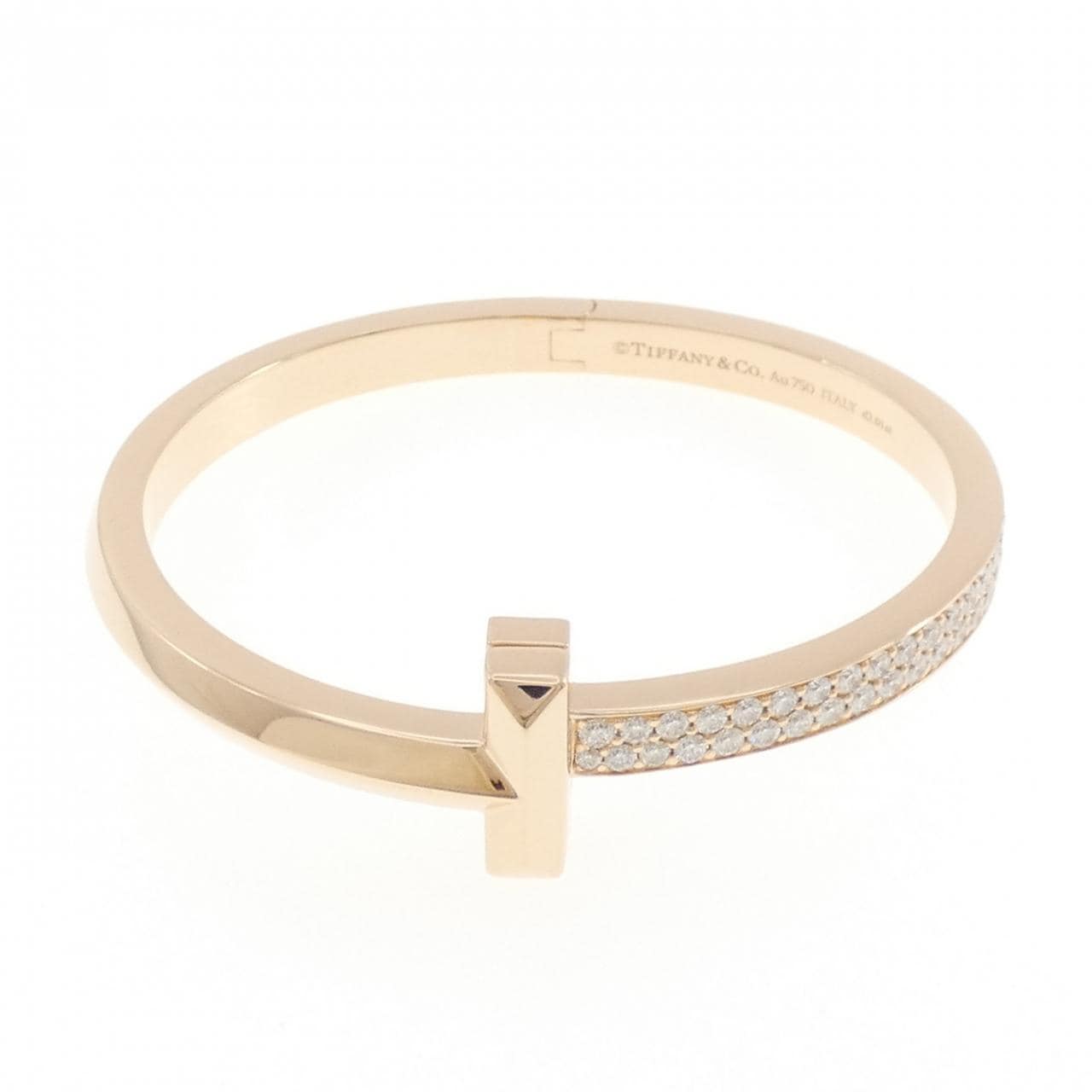 ティファニー Tワン ヒンジ ワイド バングル 2.01CT