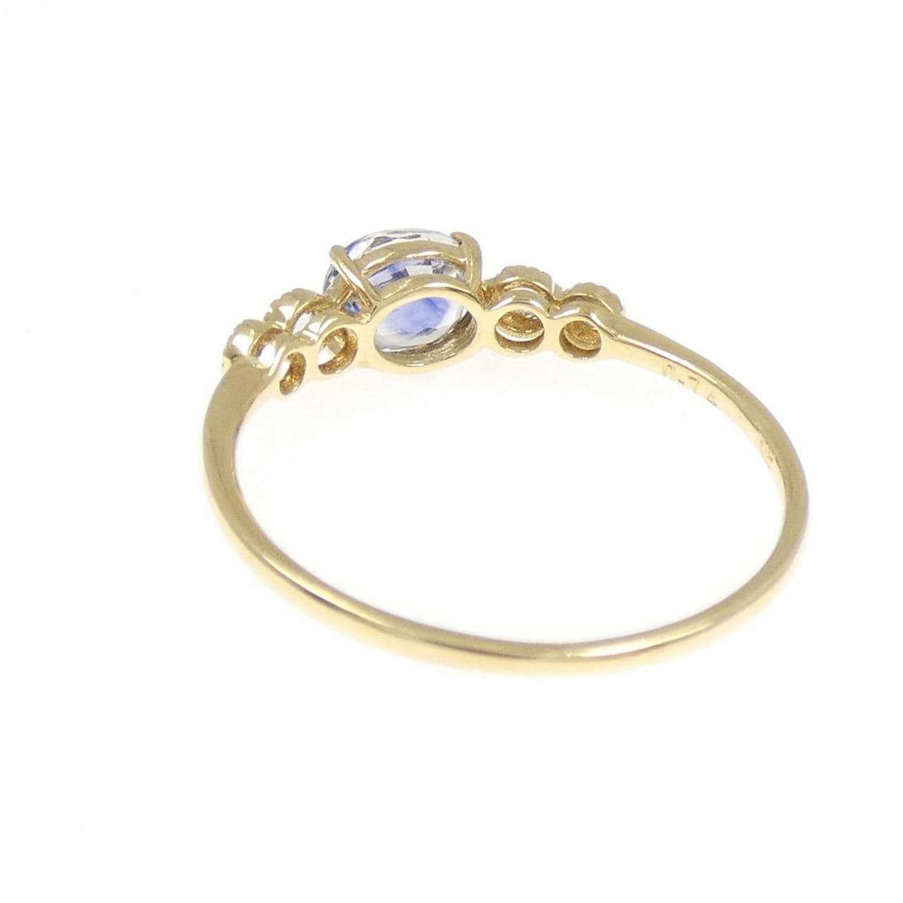 K18YG サファイヤ リング 0.74CT