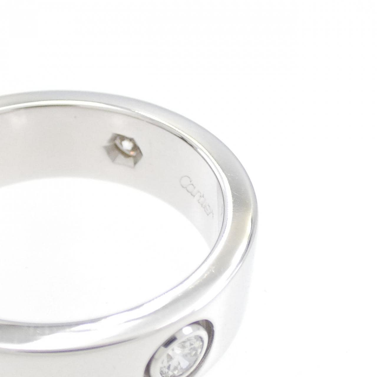 CARTIER LOVE half 鑽石指