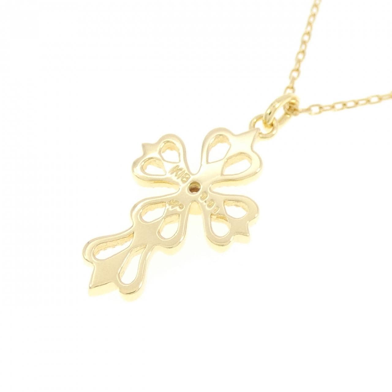 K18YG ダイヤモンド ネックレス 0.01CT