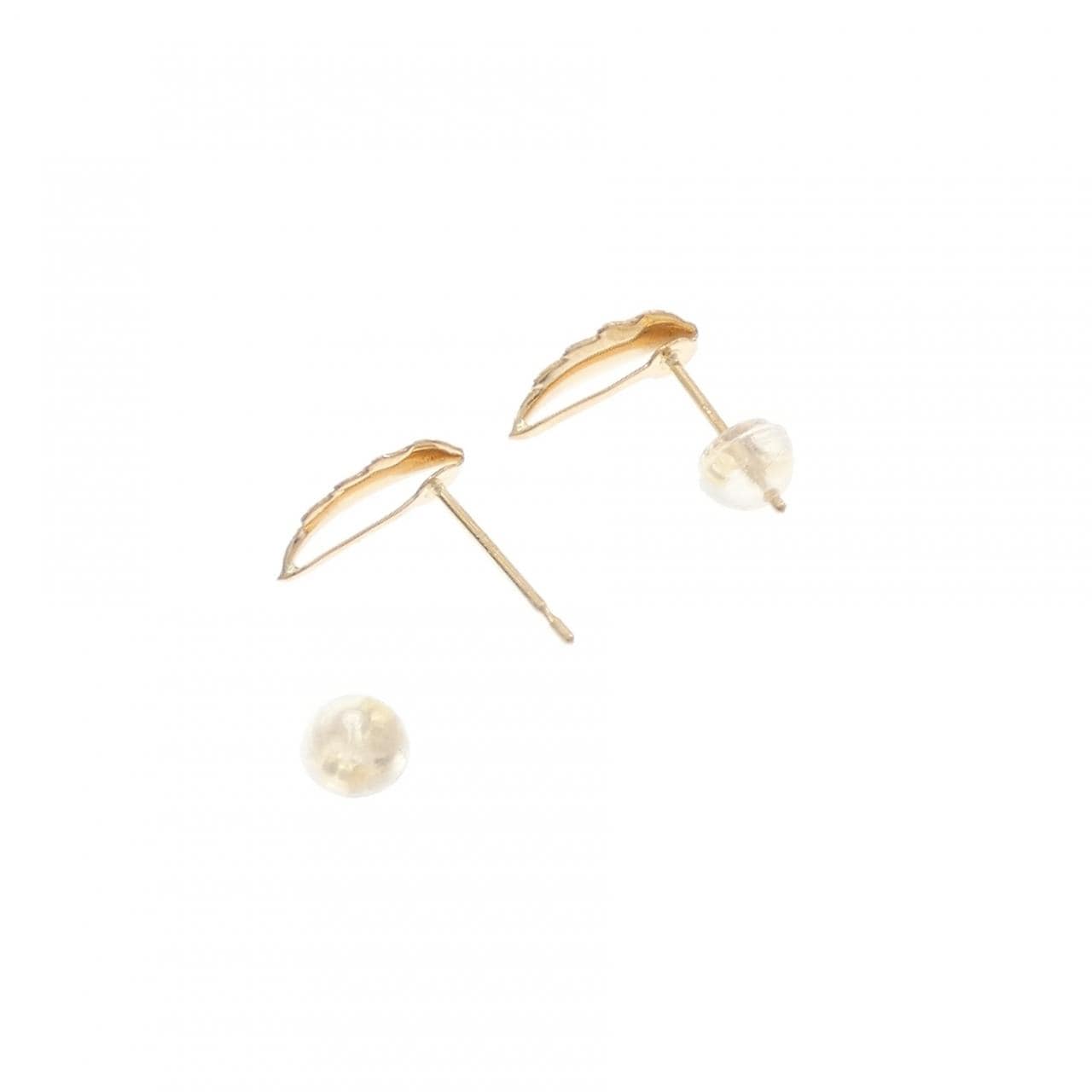 K18YG リーフ ピアス