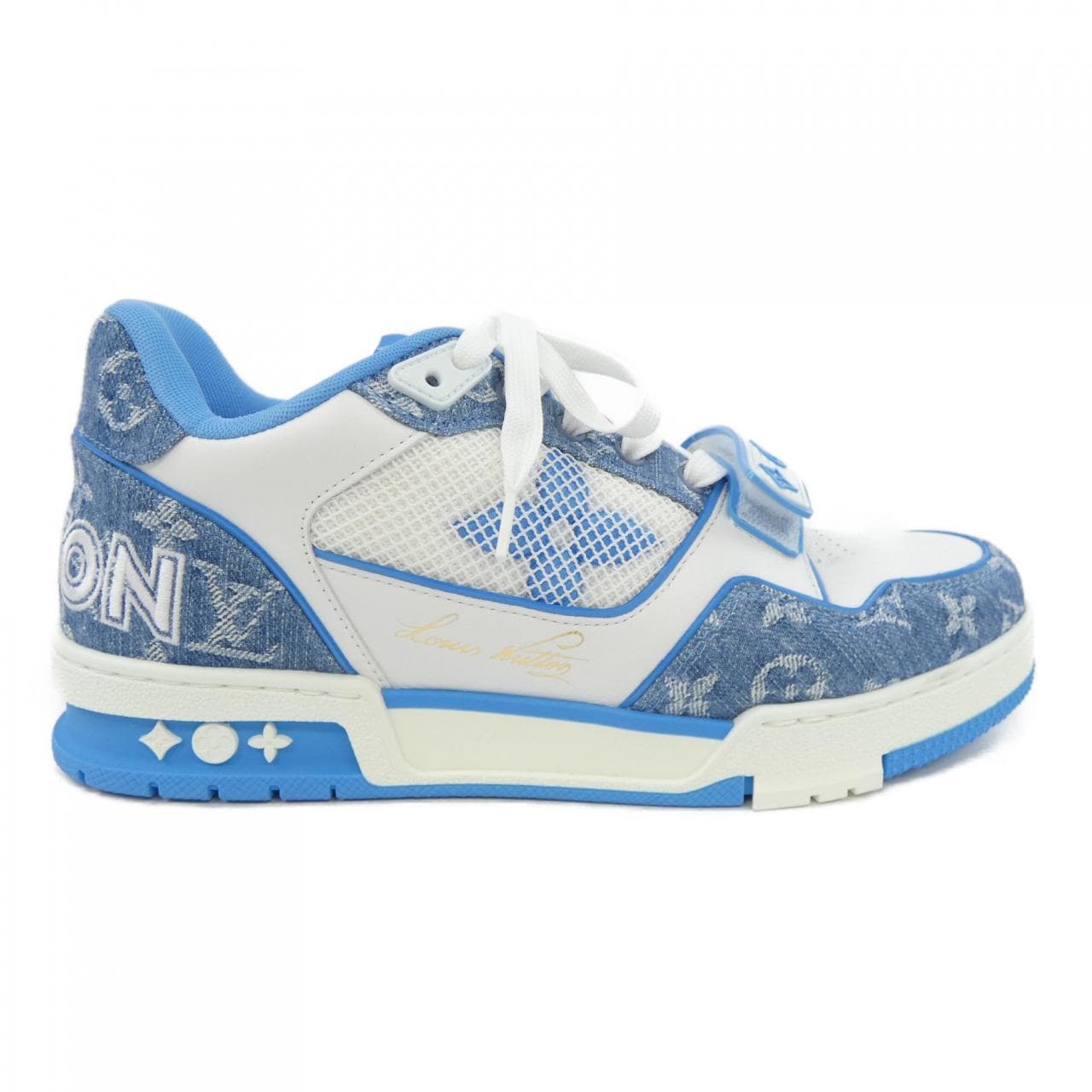 ルイヴィトン LOUIS VUITTON LVトレイナーライン モノグラムデニム スニーカー