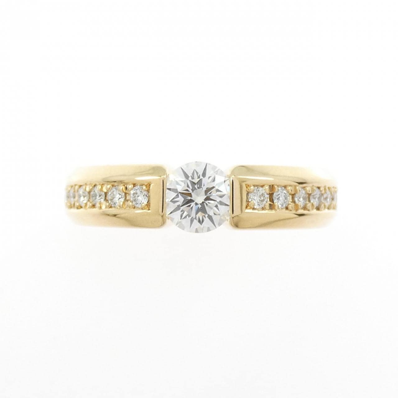 K18YG ダイヤモンド リング 0.504CT