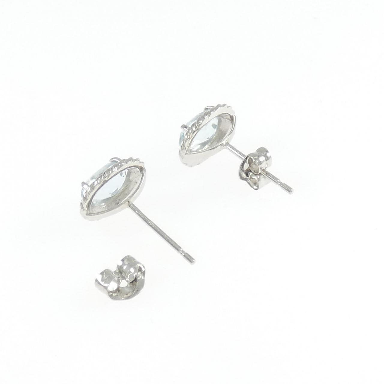 PT900 アクアマリン ピアス