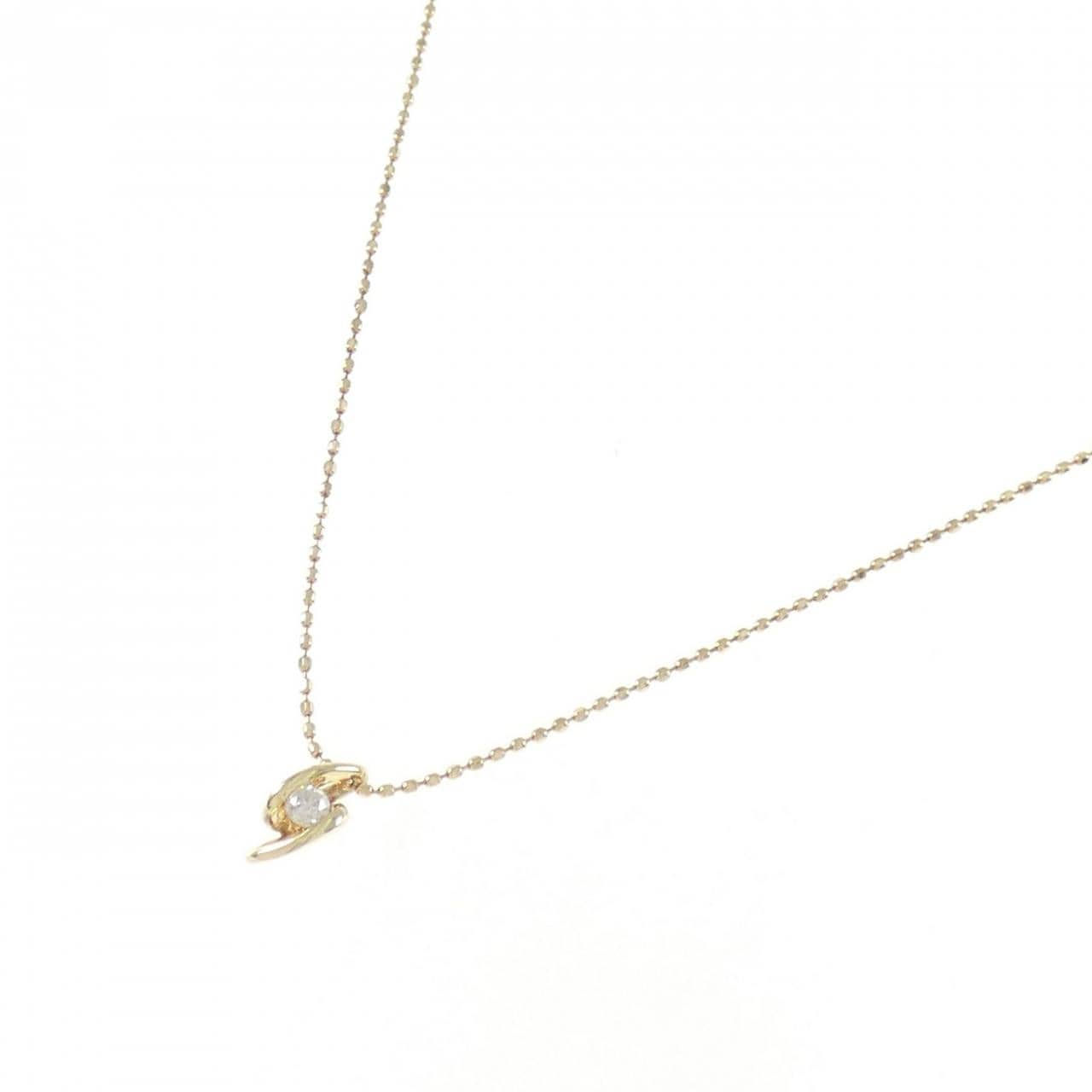 K18YG ダイヤモンド ネックレス 0.06CT