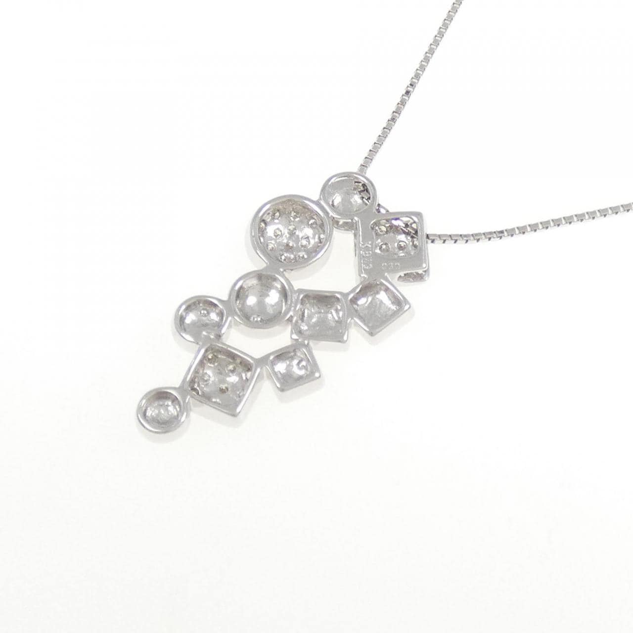 K18WG ダイヤモンド ネックレス 0.30CT