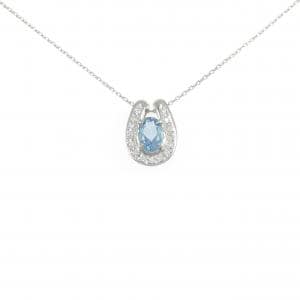 PT900/PT850 アクアマリン ネックレス 0.66CT
