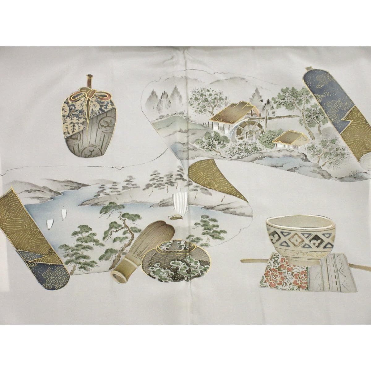 【未使用品】男物　【本場奄美大島紬】証紙付　１００山　きもの・長襦袢　２点セット