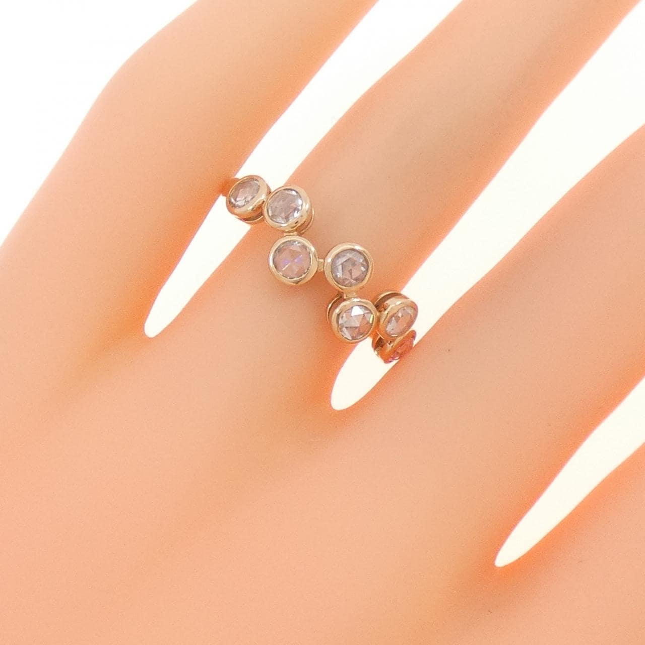K18PG ダイヤモンド リング 0.64CT