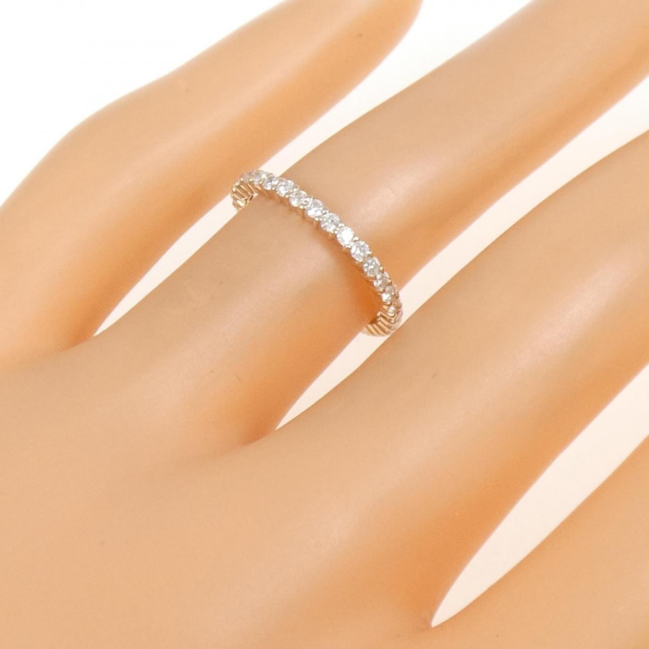 K18PG フルエタニティ ダイヤモンド リング 0.50CT