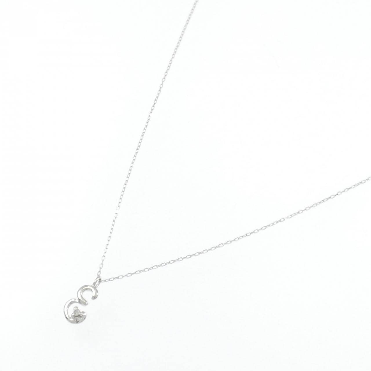 K10WG ダイヤモンド ネックレス 0.01CT