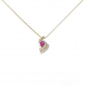 K18YG ルビー ネックレス 0.47CT