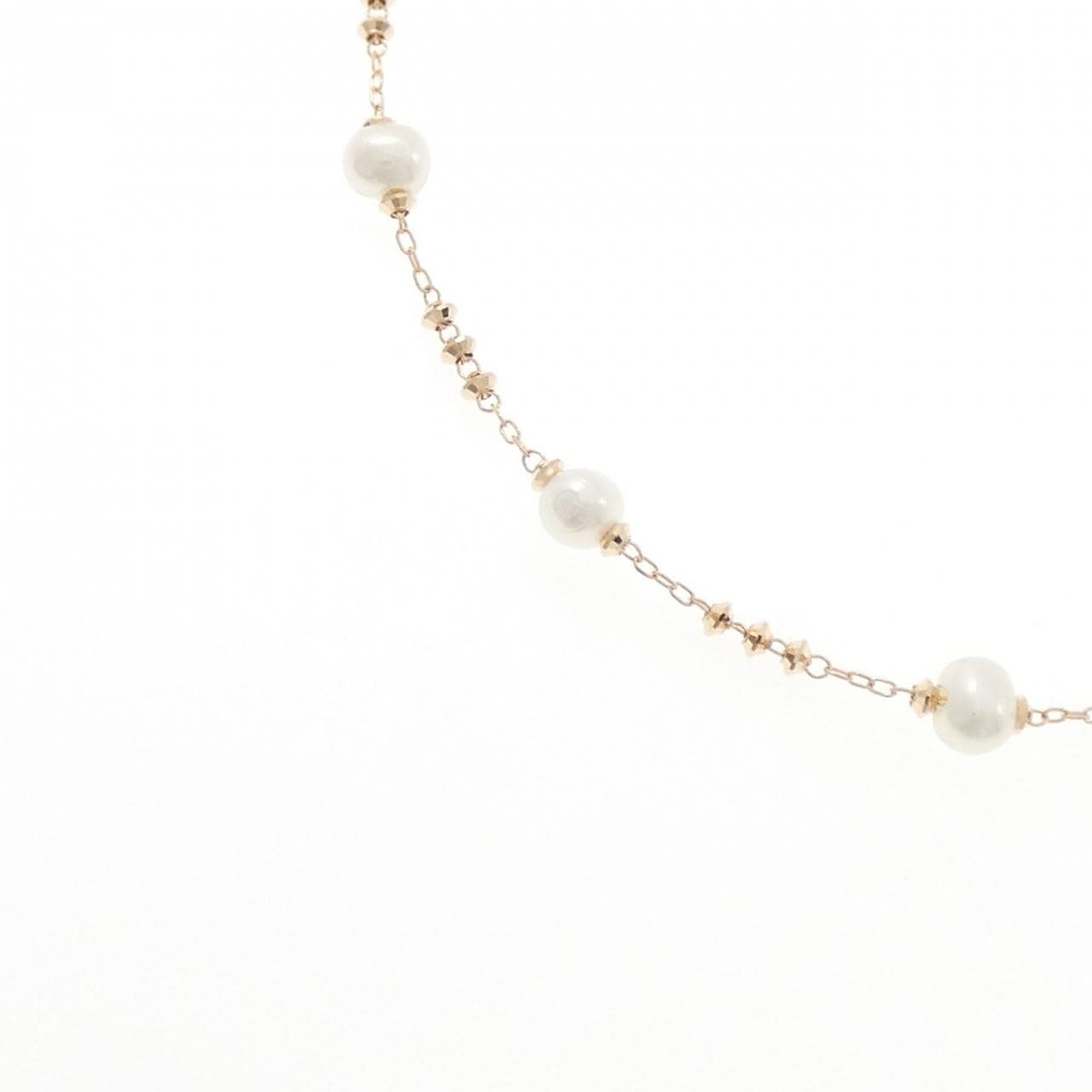K18PG 淡水パール ネックレス