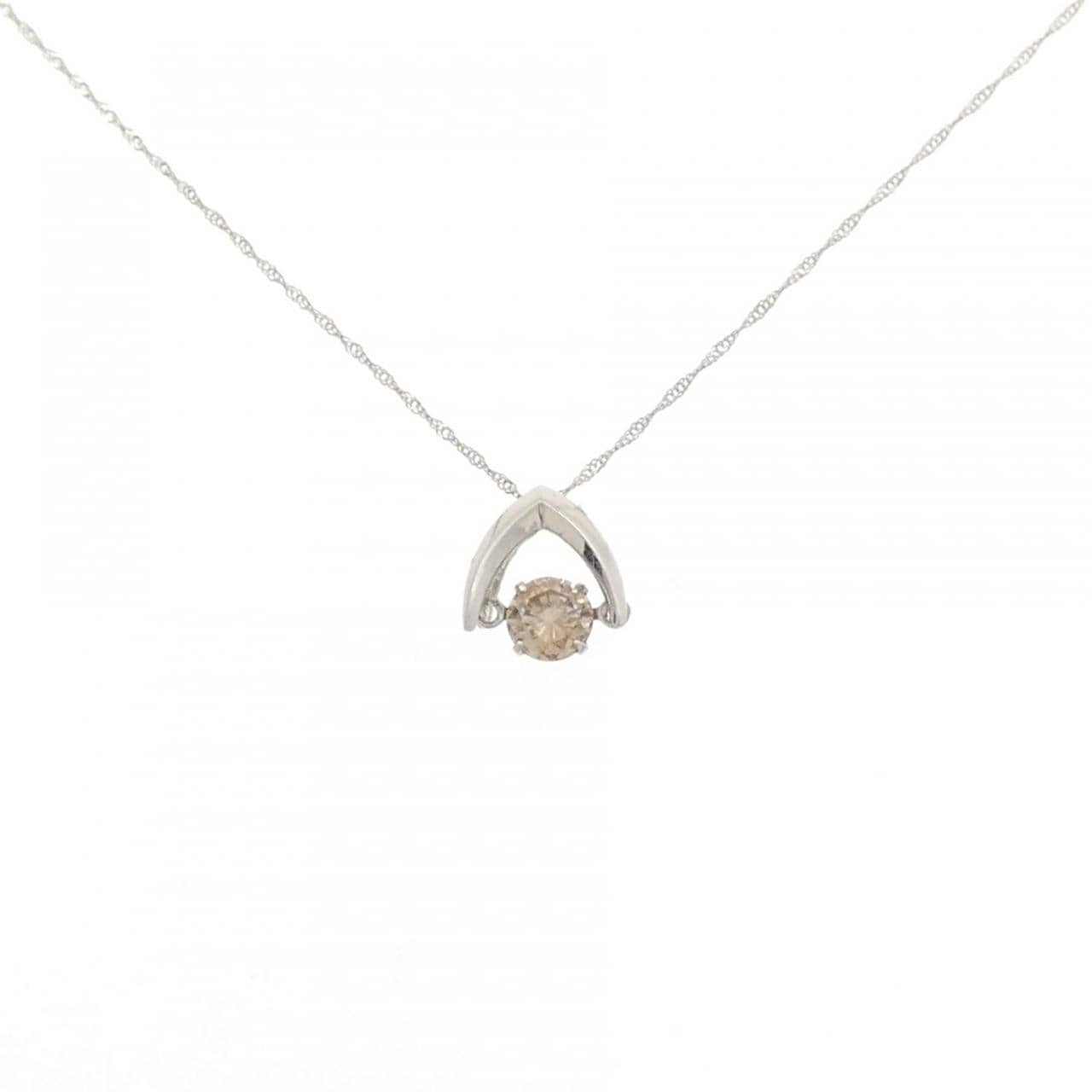 PT900/PT850 ダイヤモンド ネックレス 0.30CT