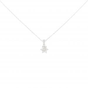 K18WG ダイヤモンド ネックレス 0.10CT