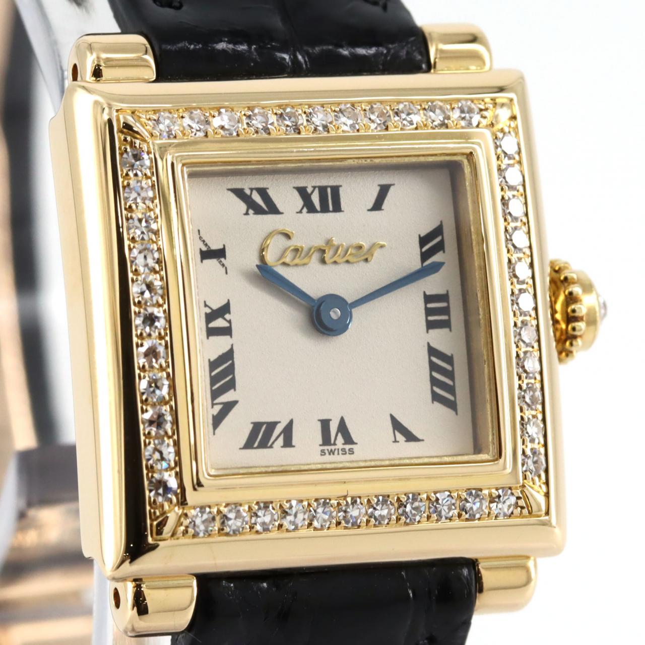 Cartier Trocadero SM YG/D WA900132 黄金石英