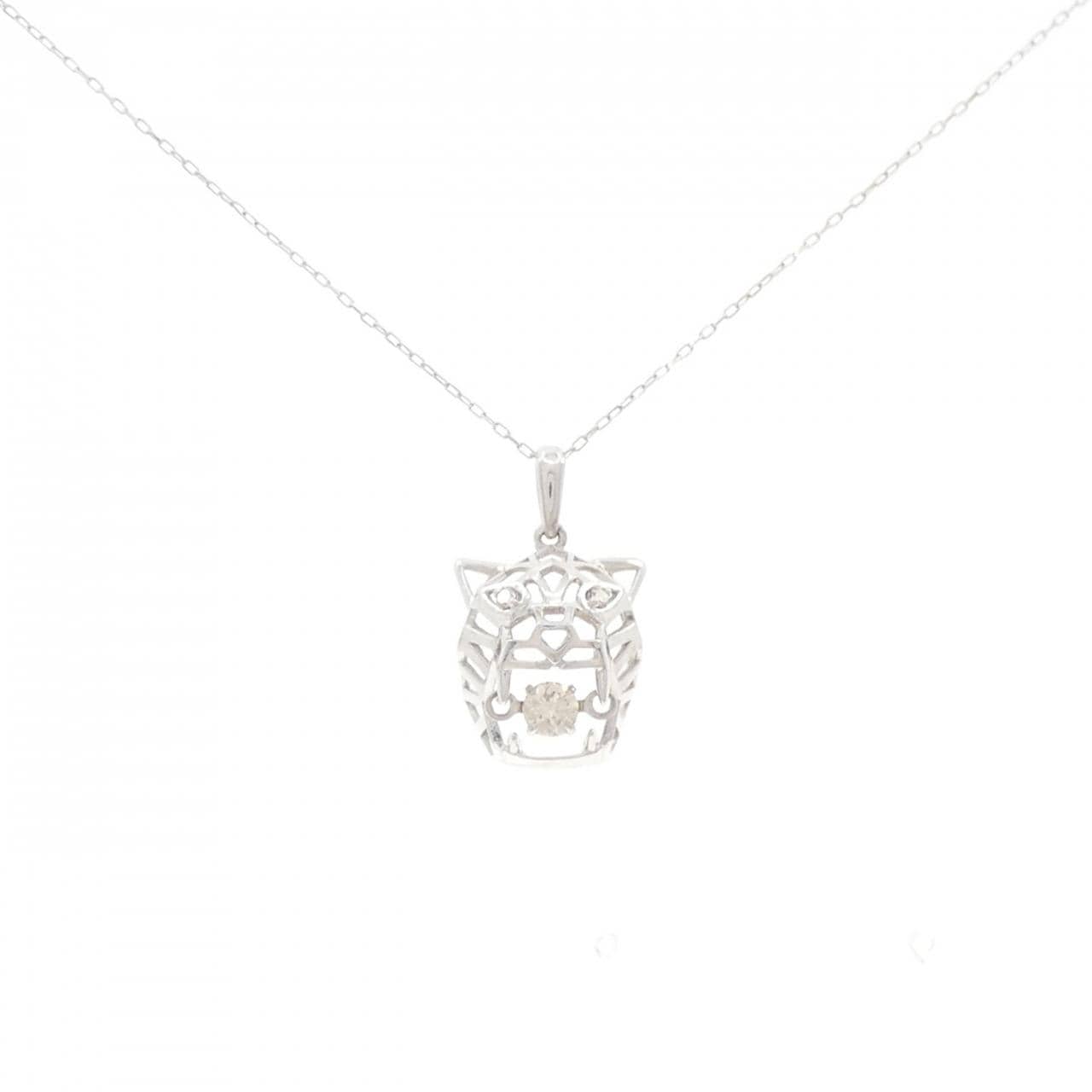 K18WG ダイヤモンド ネックレス 0.10CT