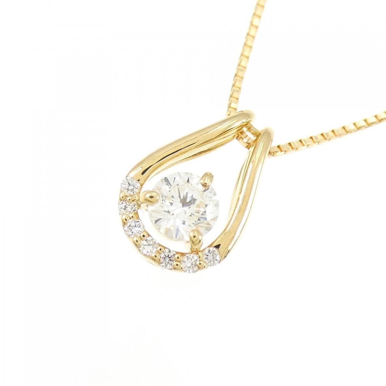 [BRAND NEW] K18YG Diamond Necklace 0.287CT H SI2 VG