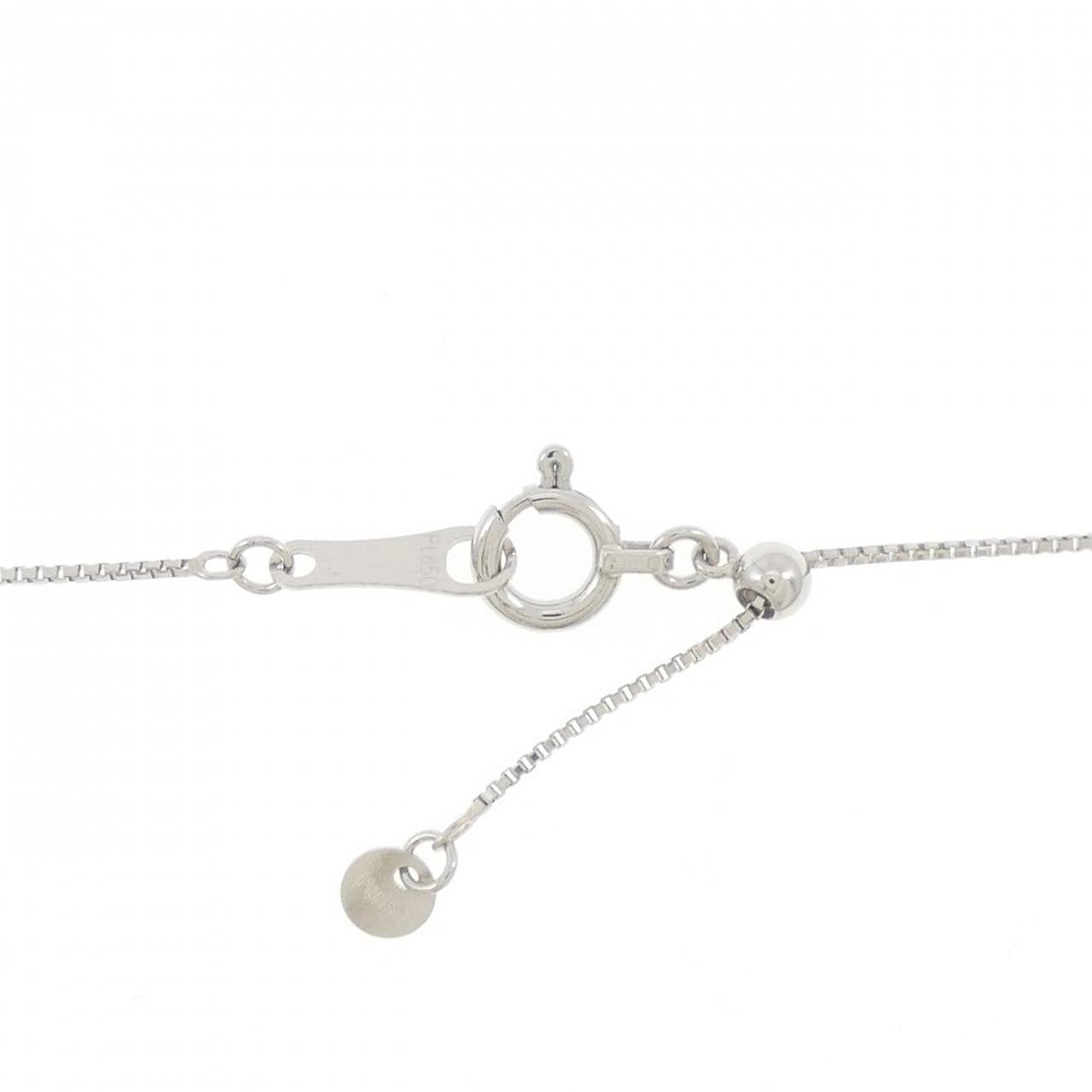 PT900/PT850 ソリティア ダイヤモンド ネックレス 0.32CT