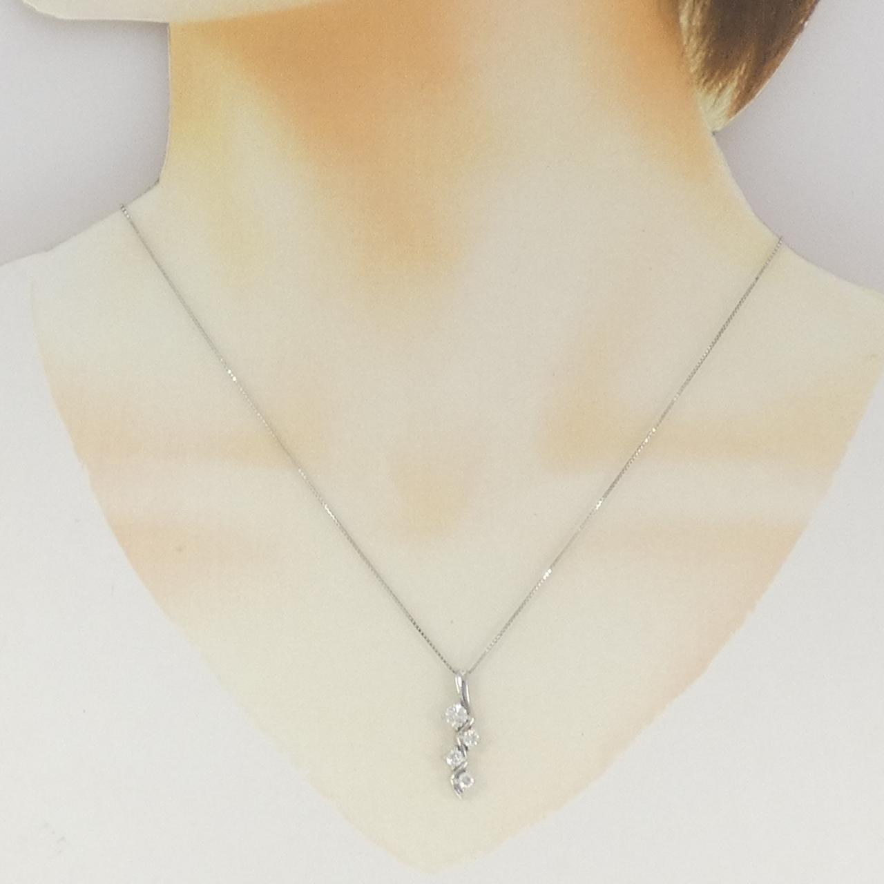 PT900/PT850 ダイヤモンド ネックレス 0.53CT
