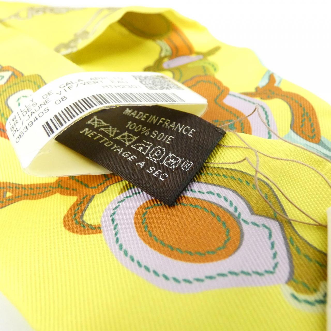 【未使用品】エルメス BRIDES DE GALA APPLIQUE ツイリー 063940S スカーフ